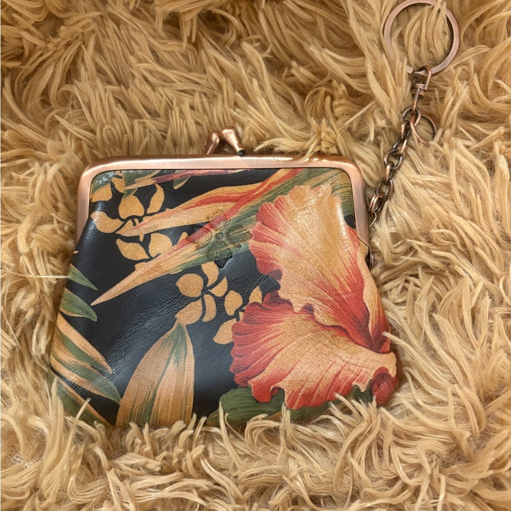 Patricia Nash Borse Floral Print Kiss-Lock Coin Purse